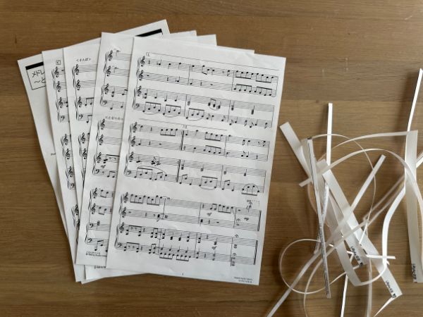 はさみでカット