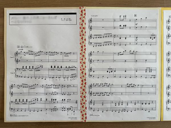 表もマスキングテープで補強